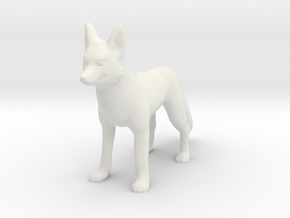 Printle Animal Fox 02 - 1/24 in White Natural Versatile Plastic
