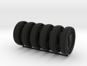 Minotaur chapter Tokens 25,8mm numbers in Black Premium Versatile Plastic