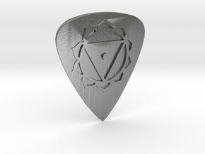 Manipura Guitar Pick (Metal) in Natural Silver