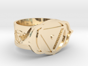 Ajna Ring in 14k Gold Plated Brass: 10 / 61.5