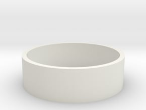 Calamari flan mold - cylinder in White Natural Versatile Plastic