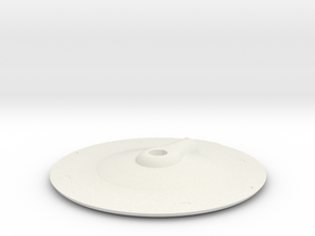 1000 TOS saucer v3 top in White Natural Versatile Plastic
