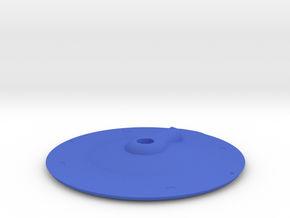 1000 TOS saucer v3 top in Blue Smooth Versatile Plastic