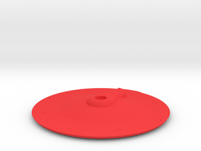 1000 TOS saucer v3 top in Red Smooth Versatile Plastic