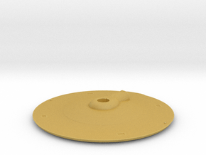 1000 TOS saucer v3 top in Tan Fine Detail Plastic