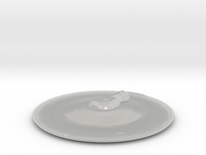 1000 TOS saucer v3 top in Clear Ultra Fine Detail Plastic