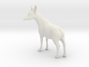 Printle Animal Okapi - 1/24 in White Natural Versatile Plastic