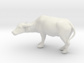 Printla Animal Thai Water Buffalo - 1/24 in White Natural Versatile Plastic