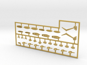 1/700 HMS Victorious (1941) Fittings in Tan Fine Detail Plastic