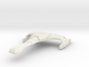 Klingon D2 1/3788 Attack Wing in White Natural Versatile Plastic