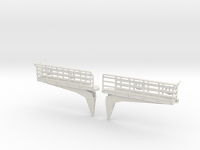 1/144 Bismarck Bridge Wing Set x2 in White Natural Versatile Plastic