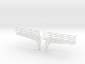 1/144 Bismarck Bridge Wing Set x2 in Clear Ultra Fine Detail Plastic