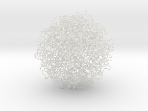 run4 globule 1.5 3x scale in White Natural Versatile Plastic
