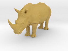 African White Rhinoceros (Scale 1:50) in Tan Fine Detail Plastic