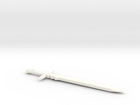 Lunar Silver Star Story Dragon Master Sword in White Processed Versatile Plastic