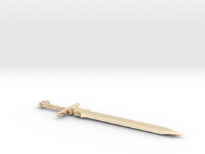 Lunar Silver Star Story Dragon Master Sword in 14k Gold Plated Brass