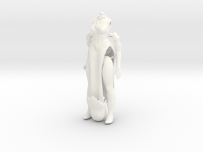 Lady Valtira Full Figure VINTAGE in White Processed Versatile Plastic