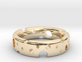 Swiss Cheese Ring in 9K Yellow Gold : 8 / 56.75