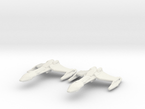 Klingon D5 Battlecruiser 1/7000 x2 in White Natural Versatile Plastic