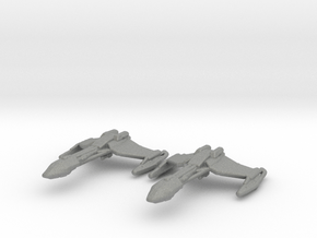 Klingon D5 Battlecruiser 1/7000 x2 in Gray PA12