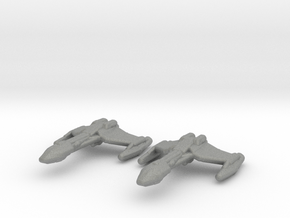 Klingon D5 Battlecruiser 1/10000 x2 in Gray PA12