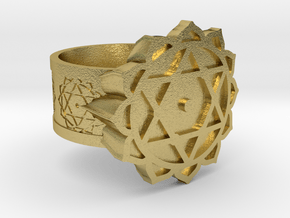 Anahata Ring in Natural Brass: 10 / 61.5