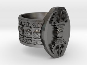 Vajra Ring in Processed Stainless Steel 316L (BJT): 10 / 61.5