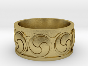 Gankyil Ring in Natural Brass: 10 / 61.5
