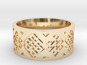 Endless Knot Ring V2 in 9K Yellow Gold : 12 / 66.5