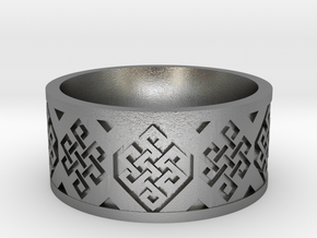 Endless Knot Ring V2 in Natural Silver: 10 / 61.5