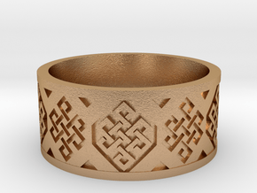 Endless Knot Ring V2 in Natural Bronze: 10 / 61.5