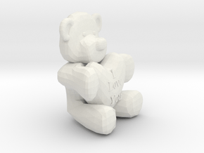 teddybear in White Natural Versatile Plastic