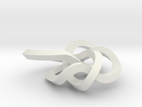 small 8-19 torus knot in White Natural Versatile Plastic