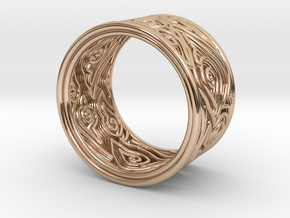 Mega Mendung Wide Ring in 9K Rose Gold 