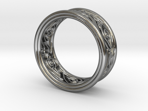 Mega Mendung Ring in Polished Silver: 5.5 / 50.25