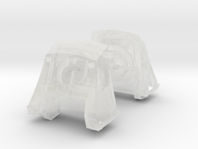 Kentarch Guard Count Dreadnought pads #3 in Clear Ultra Fine Detail Plastic