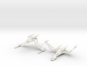 Klingon HoH'SuS Class (STO) 1/7000 Attack Wing x2 in White Natural Versatile Plastic