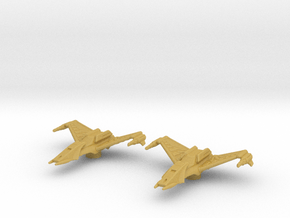 Klingon Interceptor 1/3125 Attack Wing x2 in Tan Fine Detail Plastic