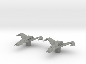 Klingon Interceptor 1/3788 Attack Wing x2 in Gray PA12