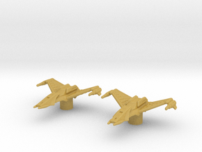 Klingon Interceptor 1/3788 Attack Wing x2 in Tan Fine Detail Plastic