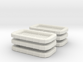 1/35 USN CARLY FLOAT “SQUARE” Set x6 in White Natural Versatile Plastic