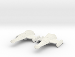 Klingon K23 'Little Killer' 1/7000 Attack Wing x2 in White Natural Versatile Plastic