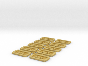 1/144 USN Carly Float  “Square” set 10 pcs in Tan Fine Detail Plastic