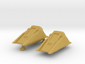 Klingon Kivra Shuttle 1/250 Attack Wing x2 in Tan Fine Detail Plastic