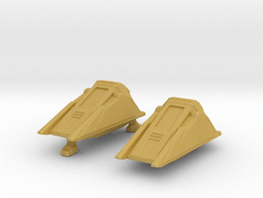 Klingon Kivra Shuttle 1/350 x2 in Tan Fine Detail Plastic