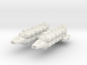  Klingon Military Freighter 1/7000 x2 in White Natural Versatile Plastic