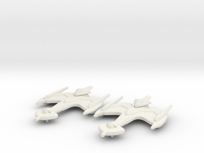 Klingon Negh'Var Class (Voodieh Type) 1/20000 x2 in White Natural Versatile Plastic