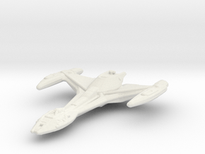 Klingon Raptor Class 1/3788 Attack Wing in White Natural Versatile Plastic
