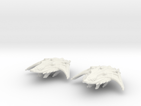 Klingon Sech Class 1/20000 x2 in White Natural Versatile Plastic