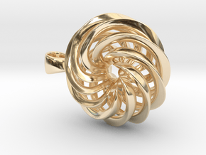 Large 30mm Cast - Precious Metals  in 14k Gold Plated Brass
